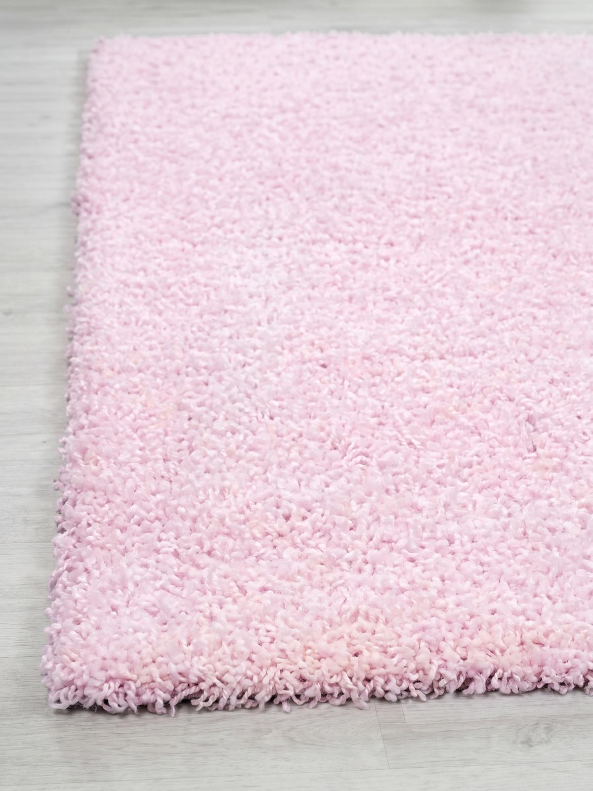 HOCHFLORTEPPICH RHEIN, einfarbig, aus Polypropylen, Rosa, 240 x 340 cm - Rosa, Textil (340/240cm) - KADIMA DESIGN