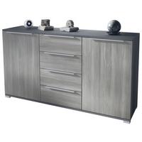 SIDEBOARD Linio Avola-Anthrazit - Anthrazit, Holzwerkstoff (138.5/75.5/35cm) - Vladon