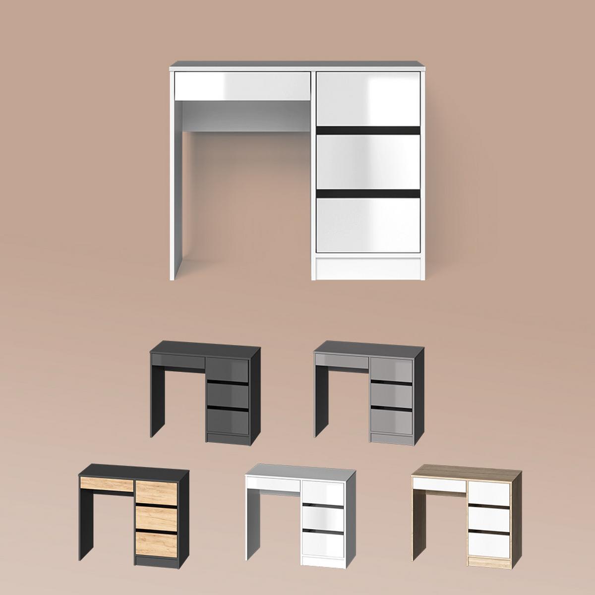 SCHMINKTISCH Imola Weiß 90 cm - Weiß, Holzwerkstoff (90/75/40cm) - Livinity®