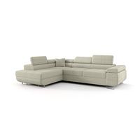 ECKSOFA Monaro Mit Schlaffunktion - Beige, Holzwerkstoff/Textil (202/275cm) - Fun Möbel