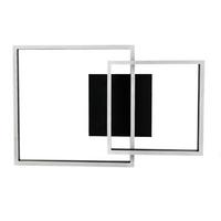 LED-DECKENLEUCHTE Martin 61/40/12 cm - Schwarz, Metall (61/40/12cm) - Nettlife