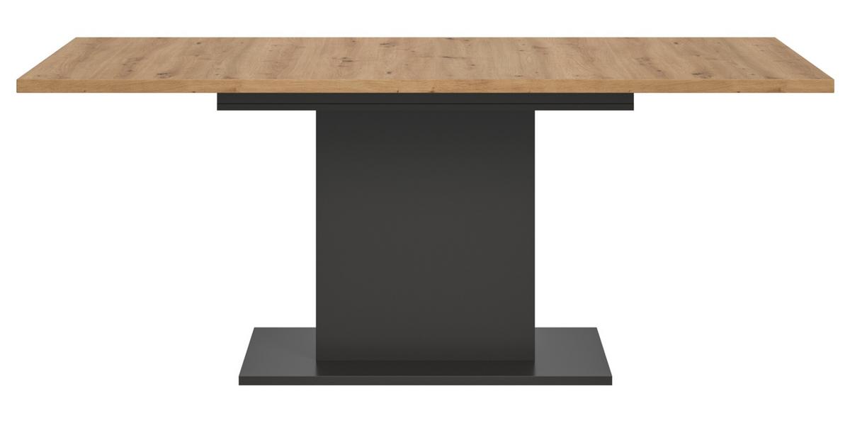 ESSTISCH grau, Eiche Artisan Küchentisch ausziehbar 150 - 190 cm - Eiche Artisan/Grau, Holzwerkstoff/Metall (150/90/76cm) - Inn.Furn
