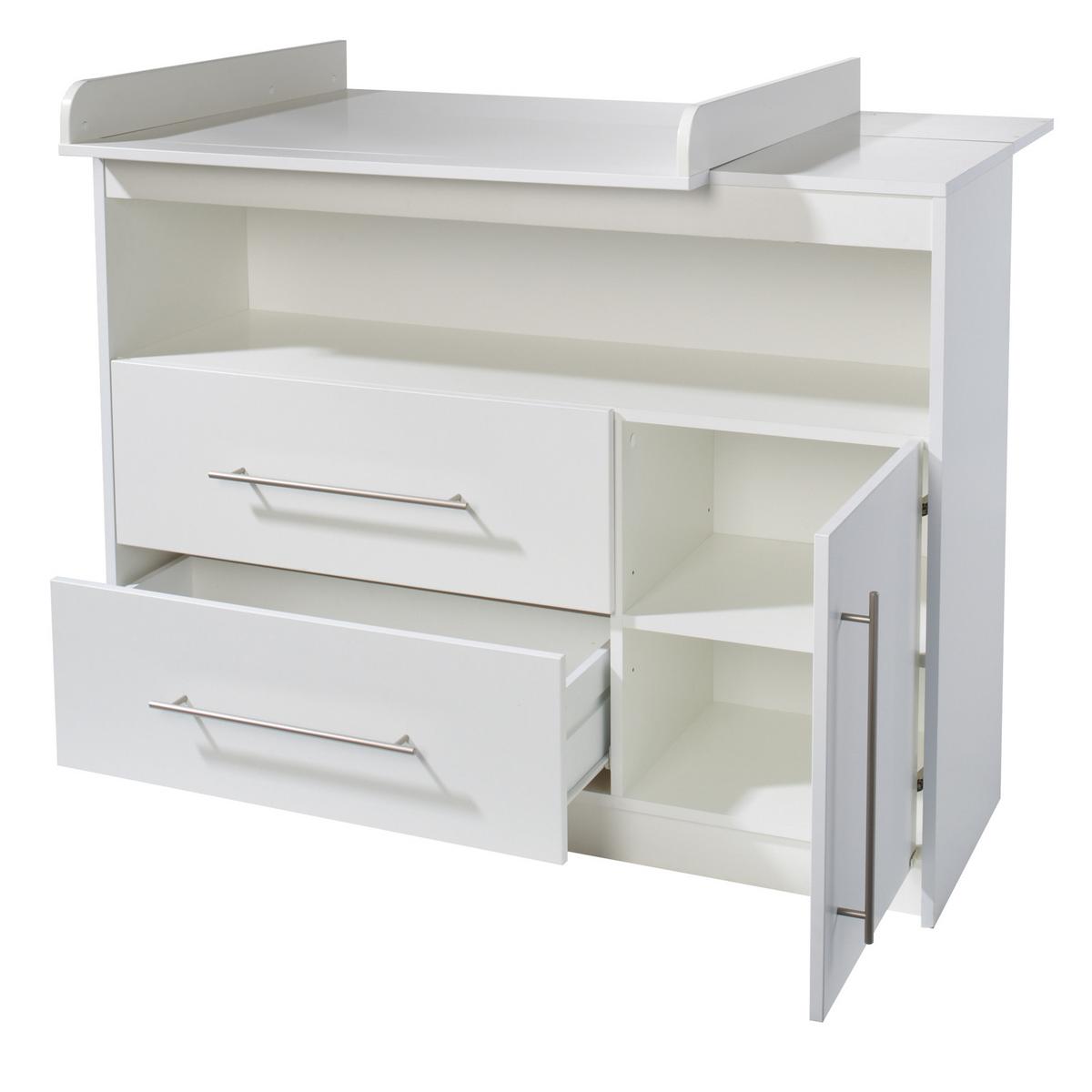 WICKELKOMMODE Maren - Weiß, Holzwerkstoff/Metall (117/98/75cm) - Roba