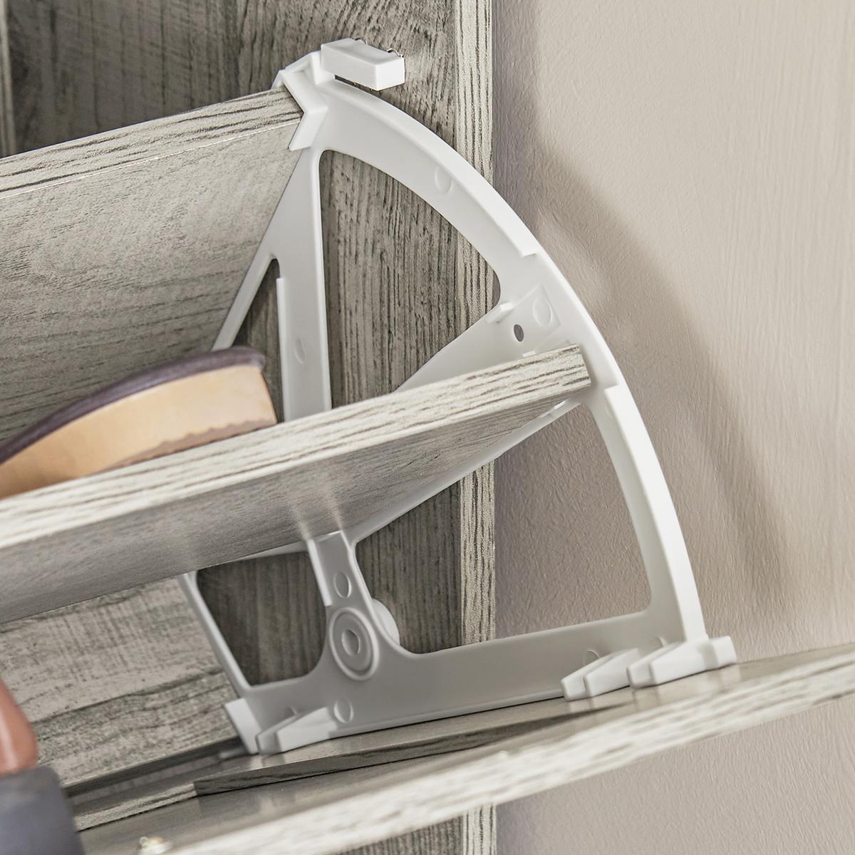 SCHUHSCHRANK Grau - Grau, Holzwerkstoff (60/79/23cm) - SoBuy