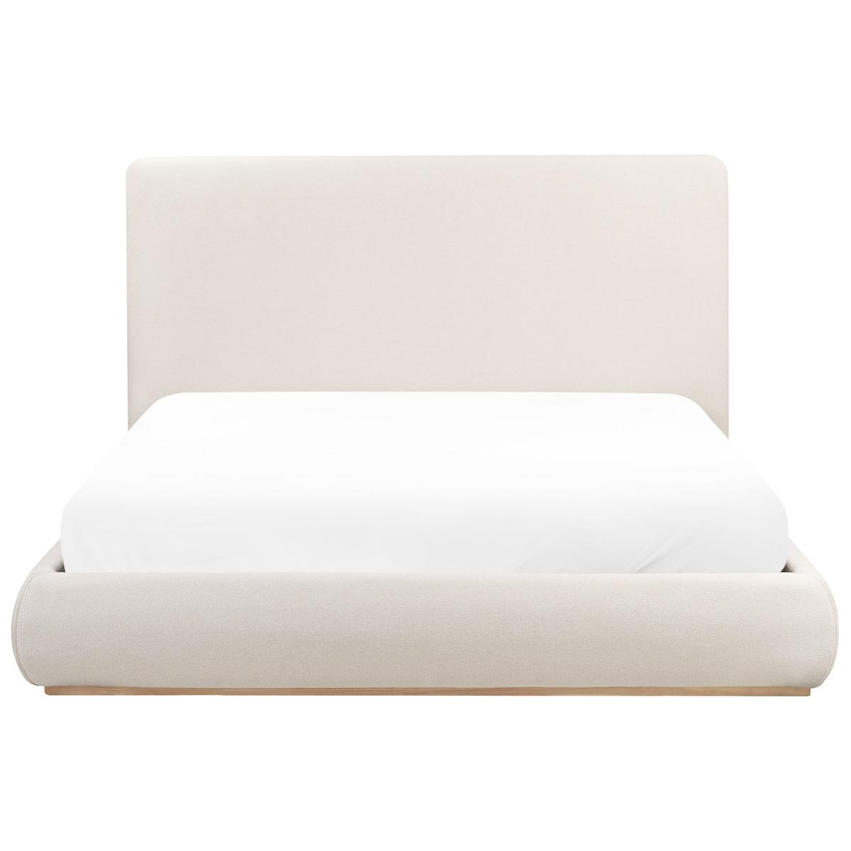 BETT mit Stauraum 160/200 cm Stoff Hellbeige Campagne - Beige, Textil (160/200cm) - Beliani