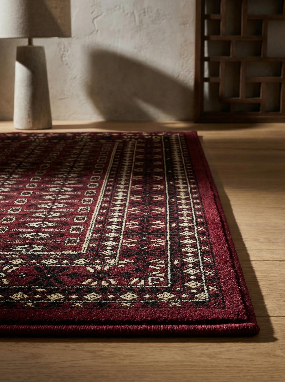 TEPPICH Kurzflor TANNHEIM in Rot, orientalisch, aus Polypropylen, Florhöhe 12 mm, 300 x 400 cm - Rot, Textil (400/300cm) - KADIMA DESIGN