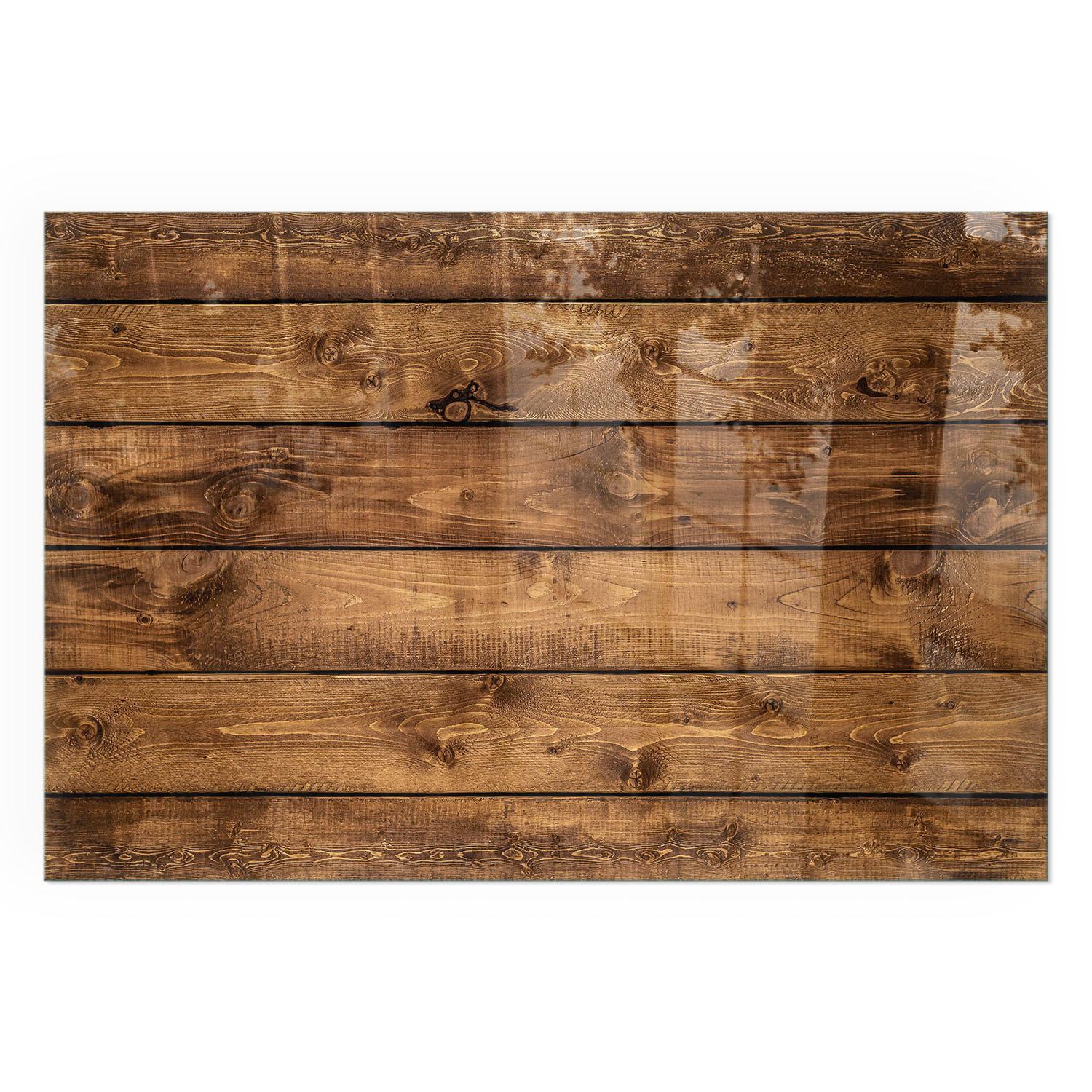 GLASPLATTE für Kamin 60x40 cm - Braun, Glas (60/40/0.4cm) - TULUP