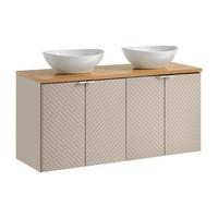 DOPPELWASCHTISCH 120cm Manoa Kaschmir - Holz - Beige, Holzwerkstoff (120/59/40cm) - Petits-meubles