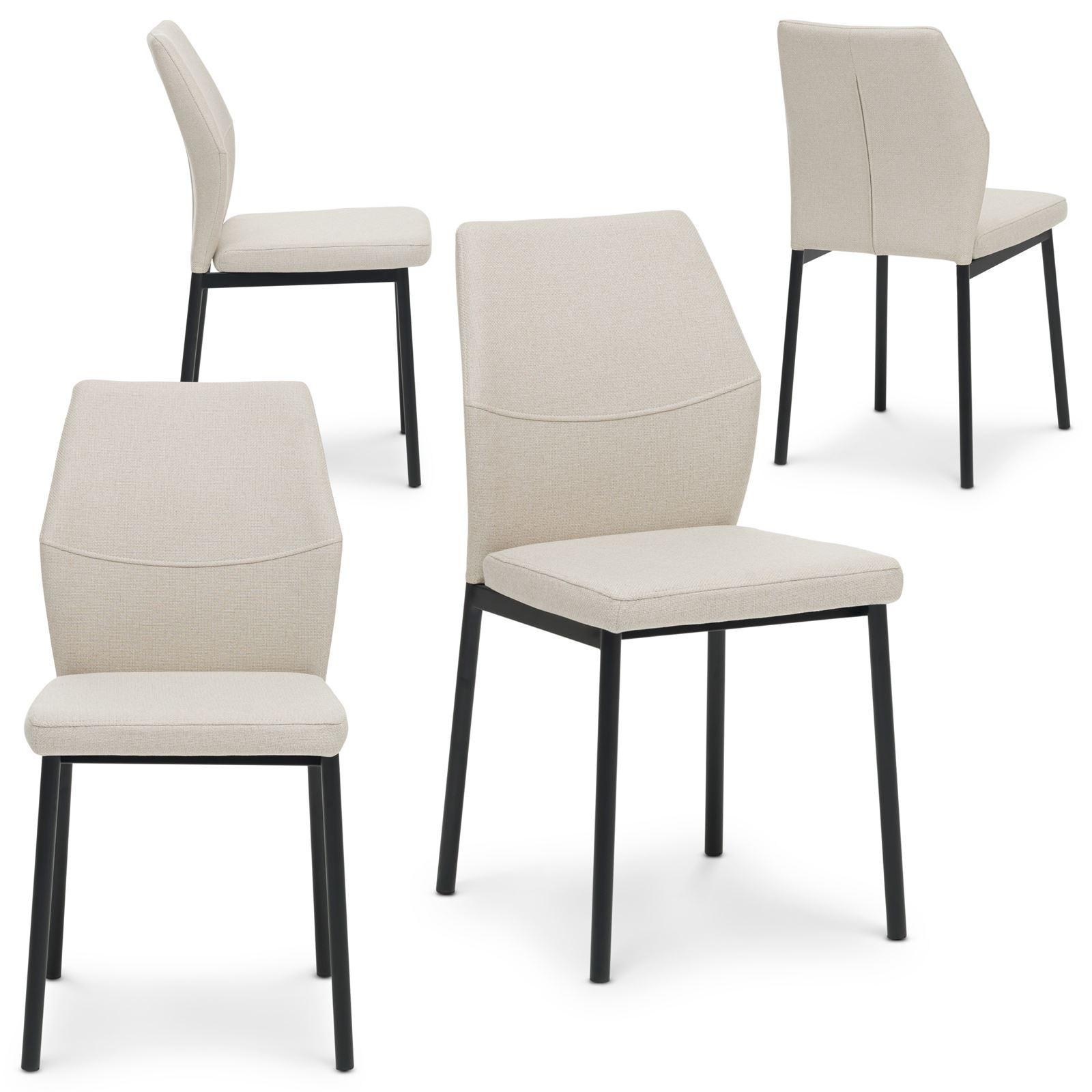 ESSZIMMERSTÜHLE VANORA 4er-Set beige - Beige, Textil (41/84/47cm) - IDIMEX