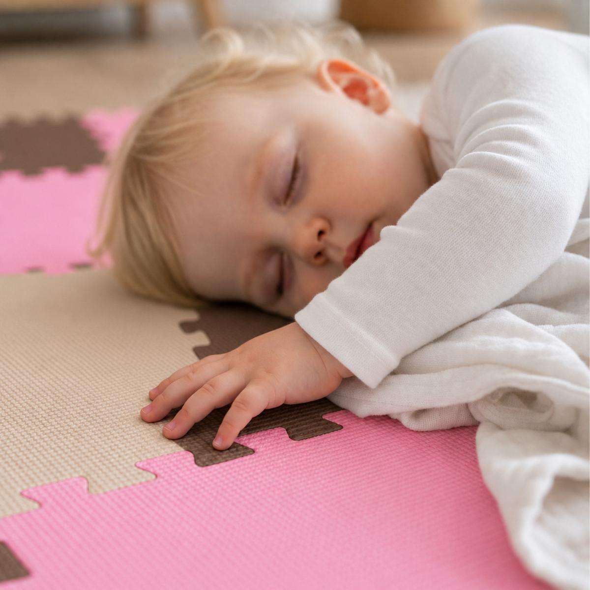 SPIELMATTE ab Null - 270/90 cm Puzzlematte Beige - Multicolor, Kunststoff (30/30cm) - Littletom