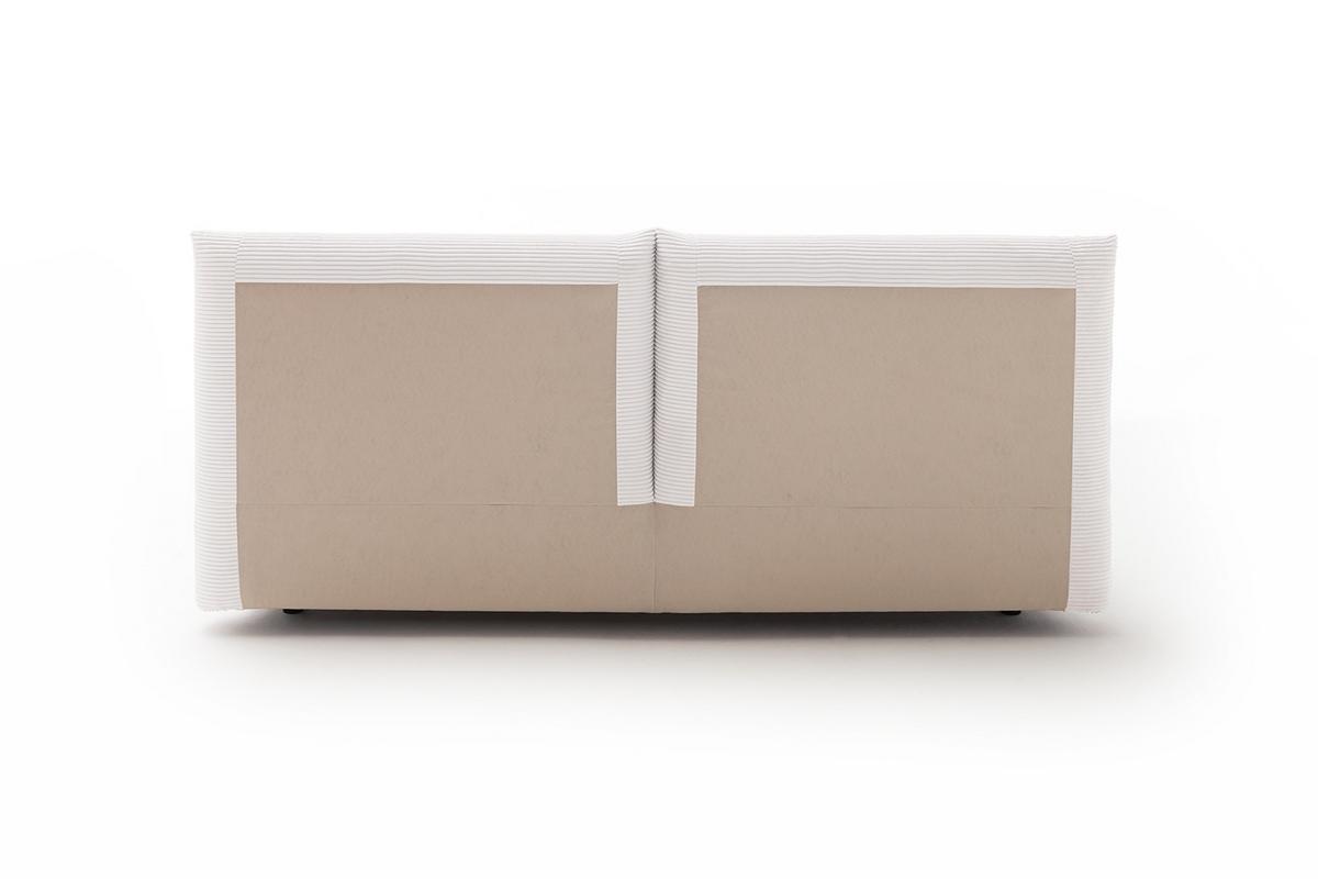 POLSTERBETT HENRY Cremeweiß Cord - Creme/Weiß, Textil (140/200cm) - KAWOLA