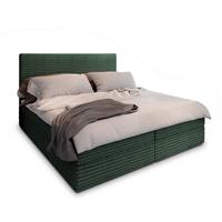 BOXBETT PISA 140x200 cm mit Matratze und Topper - Grün - Grün, Holz (140/200cm) - MASSENO