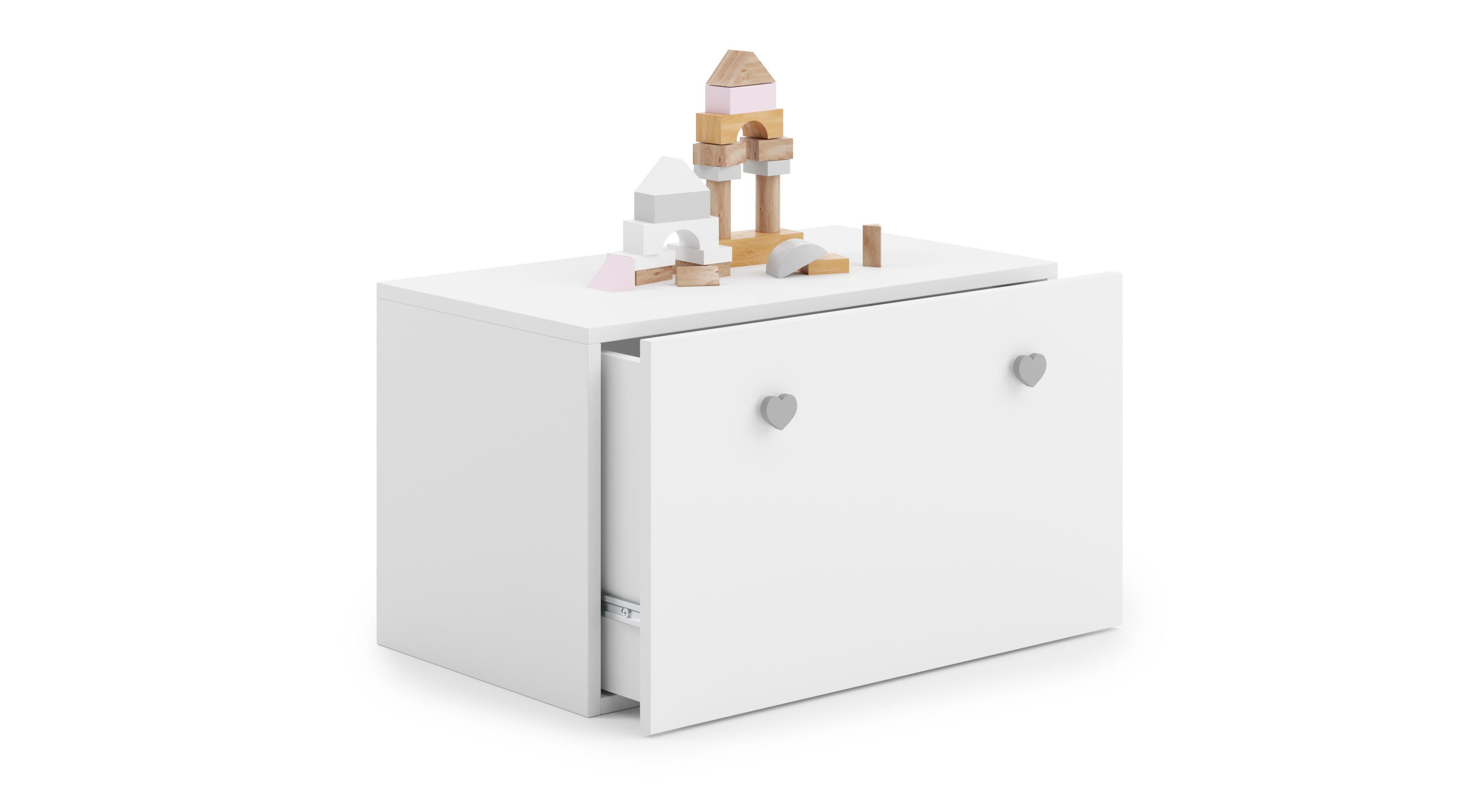 SPIELZEUGTRUHE Inga - Weiß, Holzwerkstoff (71/42cm) - RAUMHIRSCH FURNITURE