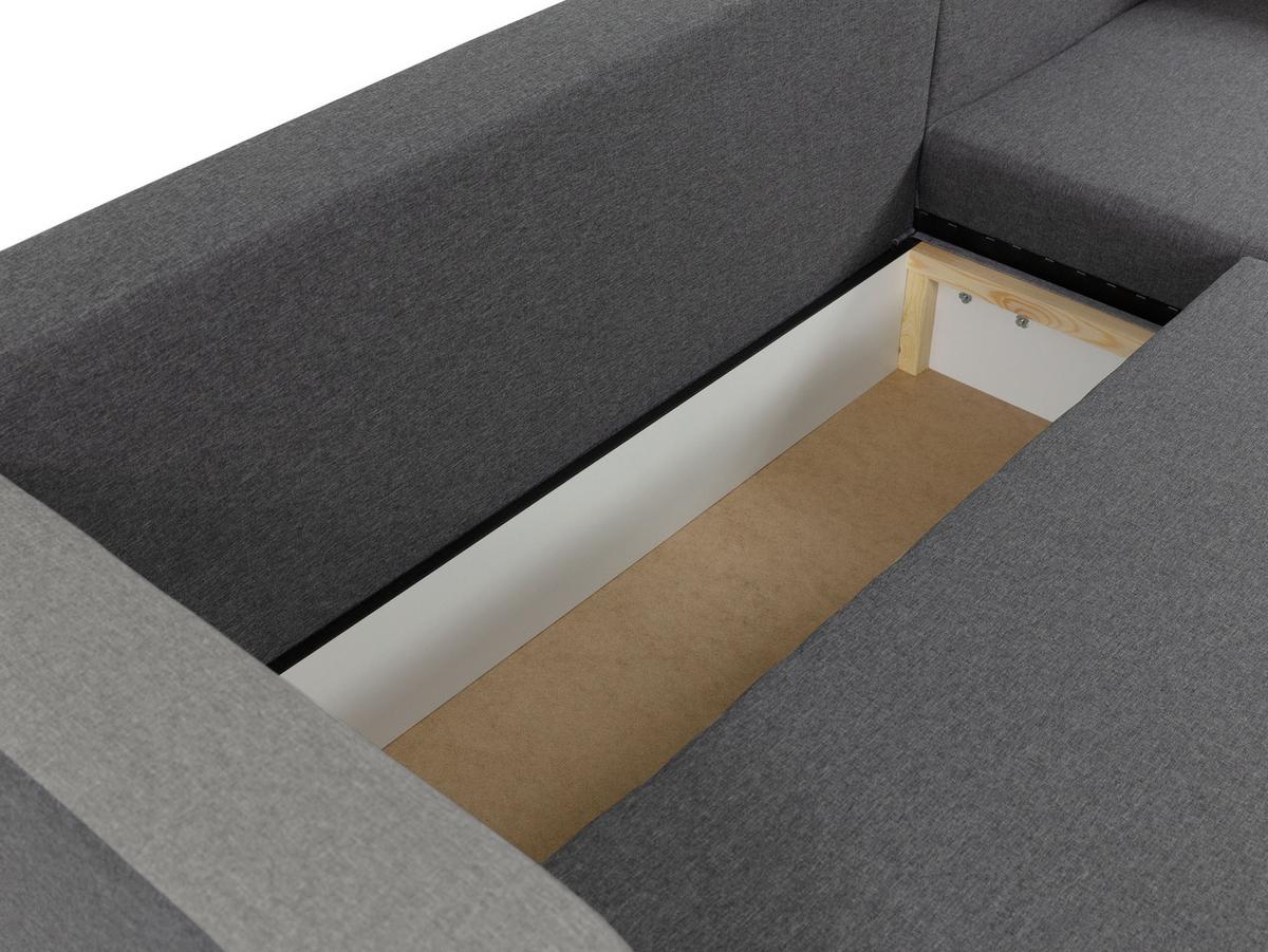 ECKSOFA Hewlet Bis - Beige/Schwarz, Holz/Kunststoff (237/139cm) - MIRJAN24