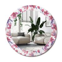 SPIEGEL Rund Ø 70 cm mit Aufdruck - Pink, Glas (70/70/0.4cm) - Wallfluent