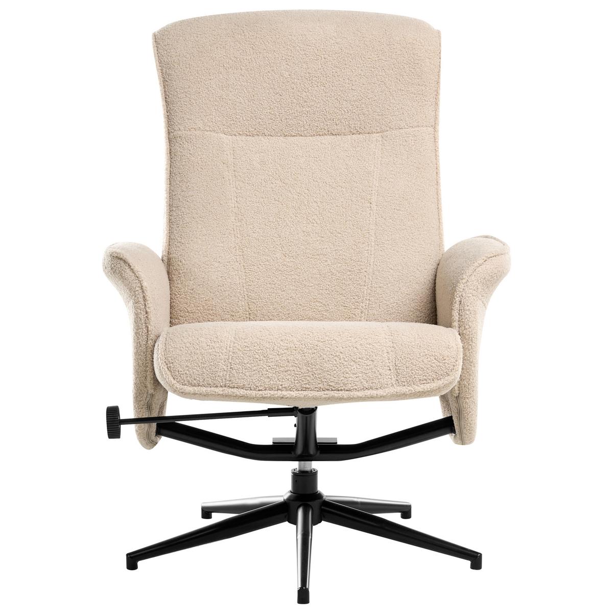 FERNSEHSESSEL Beige Japet - Beige/Schwarz, Textil (73/84/83cm) - Beliani