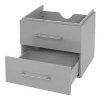 WASCHBECKENUNTERSCHRANK PREMIUM Grau - Grau, Holz (59/50/46cm) - MCW