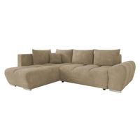 ECKSOFA Forest, Seite: Links - Schwarz/Naturfarben, Holz/Kunststoff (290/183cm) - MIRJAN24