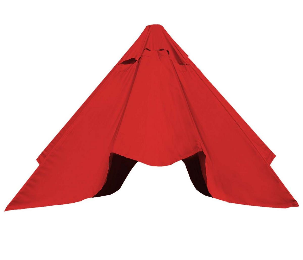 ERSATZ-BEZUG FÜR SCHIRM Rot - Rot, Textil (290/290cm) - MCW