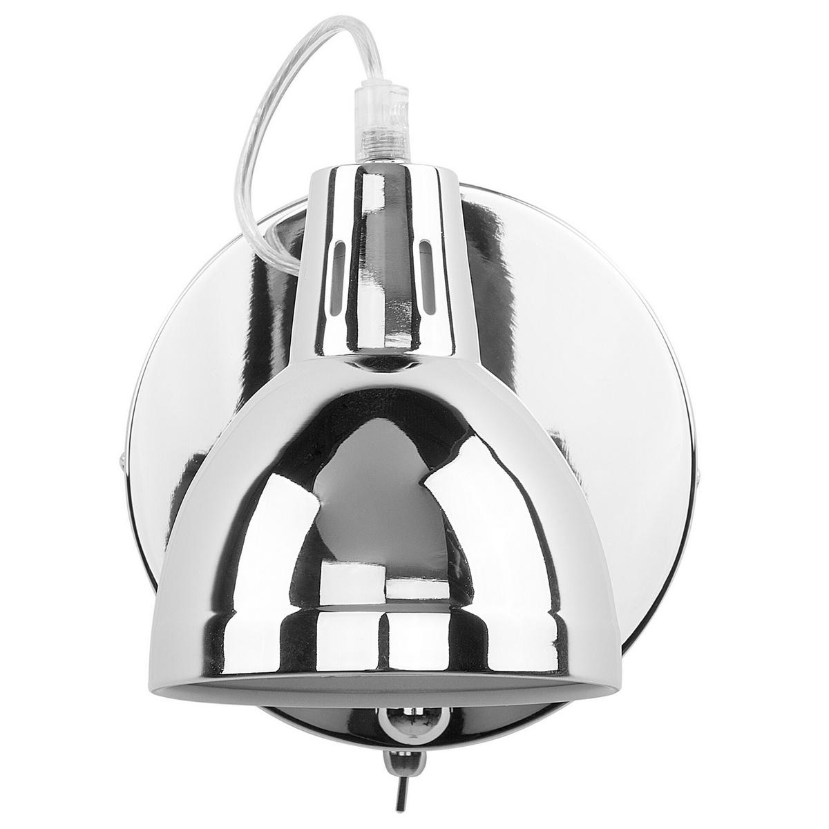 WANDLEUCHTE Harrington 46/11/15 cm - Silberfarben, Metall (11/15/46cm) - Beliani