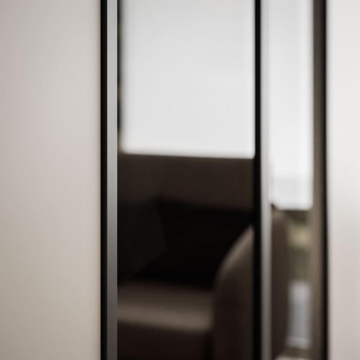 VIERTÜRIGER Schrank ATRIUM mit Glasfront - Kaschmir, Holzwerkstoff (200/210/57cm) - Lookway