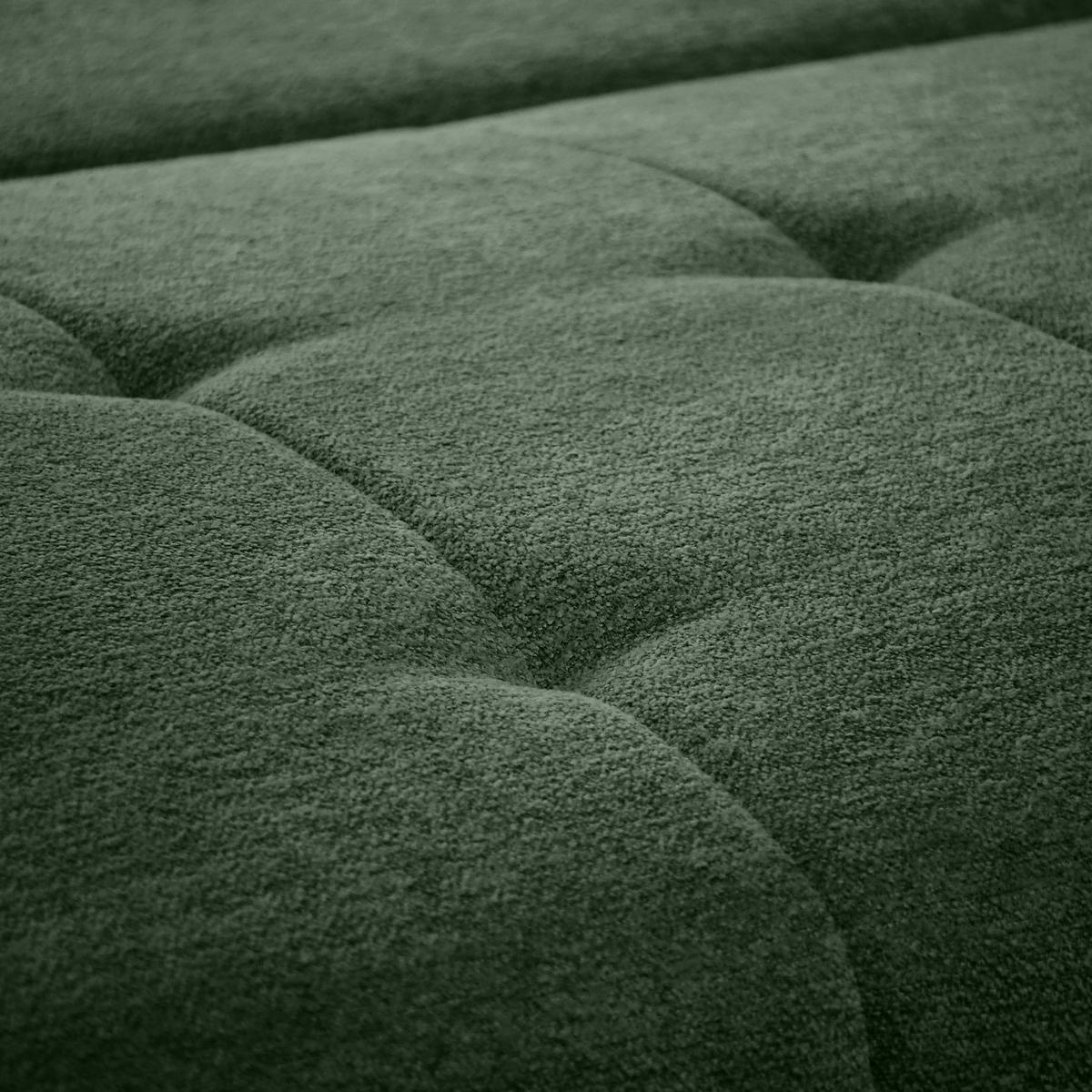 ECKSCHLAFSOFA Dallas mit Bettkasten, 255 cm, Flaschengrün, rechts, Velour-Stoff - Grün, Textil (255/175cm) - Beautysofa