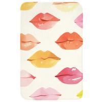 WC-VORLEGER Lippen - Bunt - Glänzend WC Teppich 50x80 cm - Rosa, Textil (50/1cm) - OnlyWow