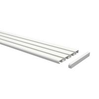 GARDINENSCHIENE Slimline 160 cm, 3-/4-läufig Weiß - Weiß, Metall (8.6/1.1/160cm) - INTERDECO