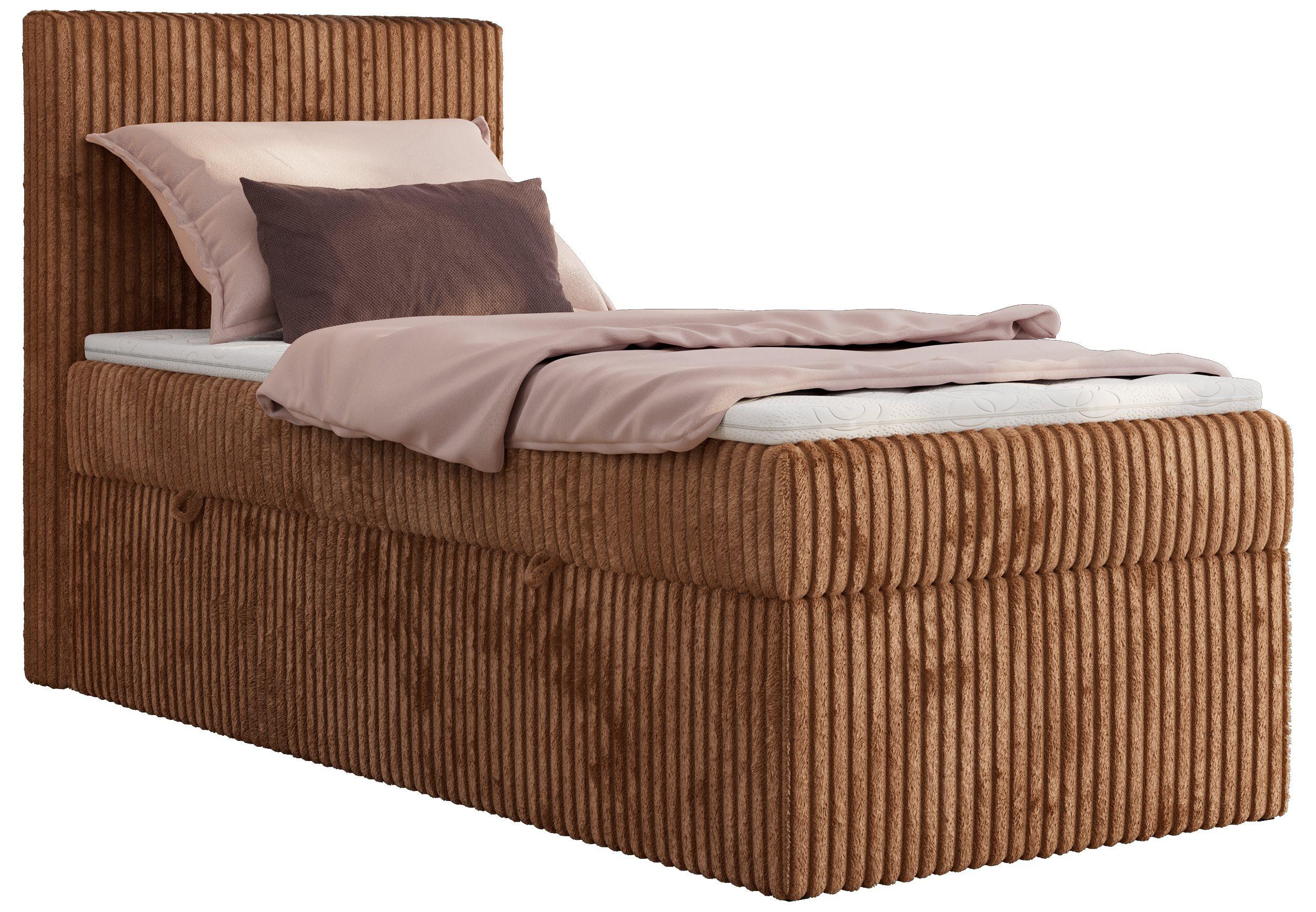 BOXBETT TILIANO 90/200 - Orange Cord - H4 - Links - Orange, Textil (90/200cm) - MKS