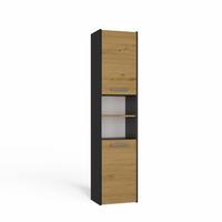 BADEZIMMERSCHRANK Anthrazit, Artisan 40/170/30 - Anthrazit, Holzwerkstoff (40/170/30cm) - RAUMHIRSCH FURNITURE