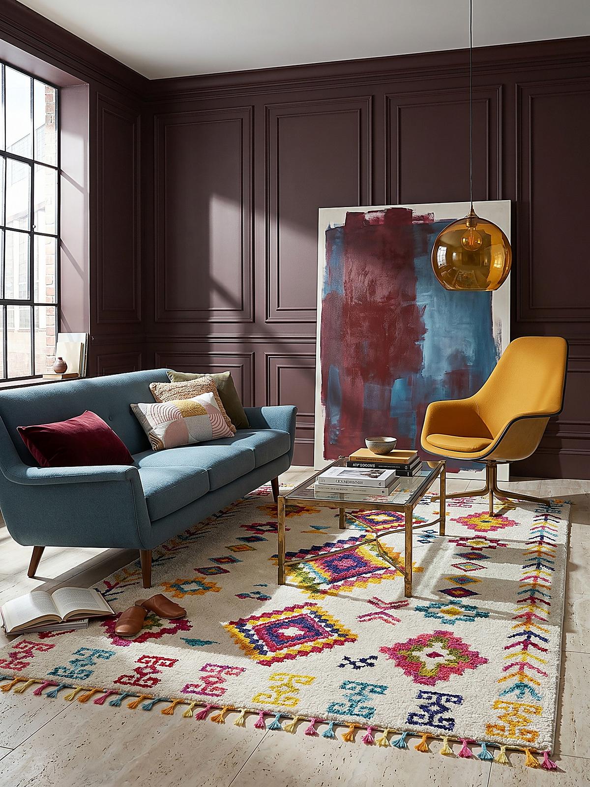 TEPPICH ARUN, geometrisch-abstrakt, aus Polypropylen, Bunt, 80 x 150 cm - Multicolor, Textil (150/80cm) - KADIMA DESIGN