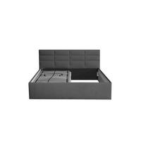 POLSTERBETT Athena Anthrazit 100 x 200 x 32 cm Stauraum ohne hydraulische Funktion Mit hochwertiger Matratze H2 (bis 100 kg) und Lattenrost - Anthrazit, Holz (100/200cm) - Halmon Schlafkomfort Betten 