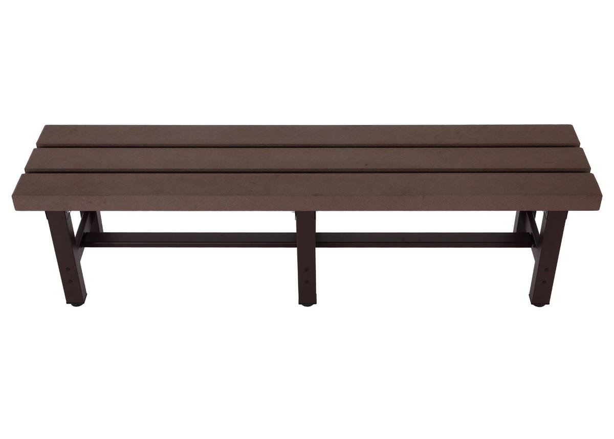 ALU GARTENBANK Braun - Braun, Metall (150/40/34cm) - MCW