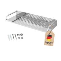DUSCHABLAGE 40/13 cm - Silberfarben, Metall (13/5/40cm) - Intirilife