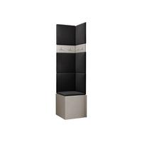 GARDEROBEN-SET Orion XXI - Kaschmir/Anthrazit, Holzwerkstoff/Kunststoff (42/186/46cm) - MIRJAN24