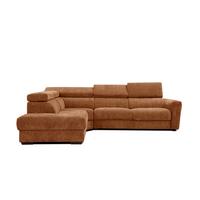 ECKSOFA CALVERA 5-Sitzer, dunkelorange - Dunkelorange, Holzwerkstoff/Textil (239/298cm) - Wozimo