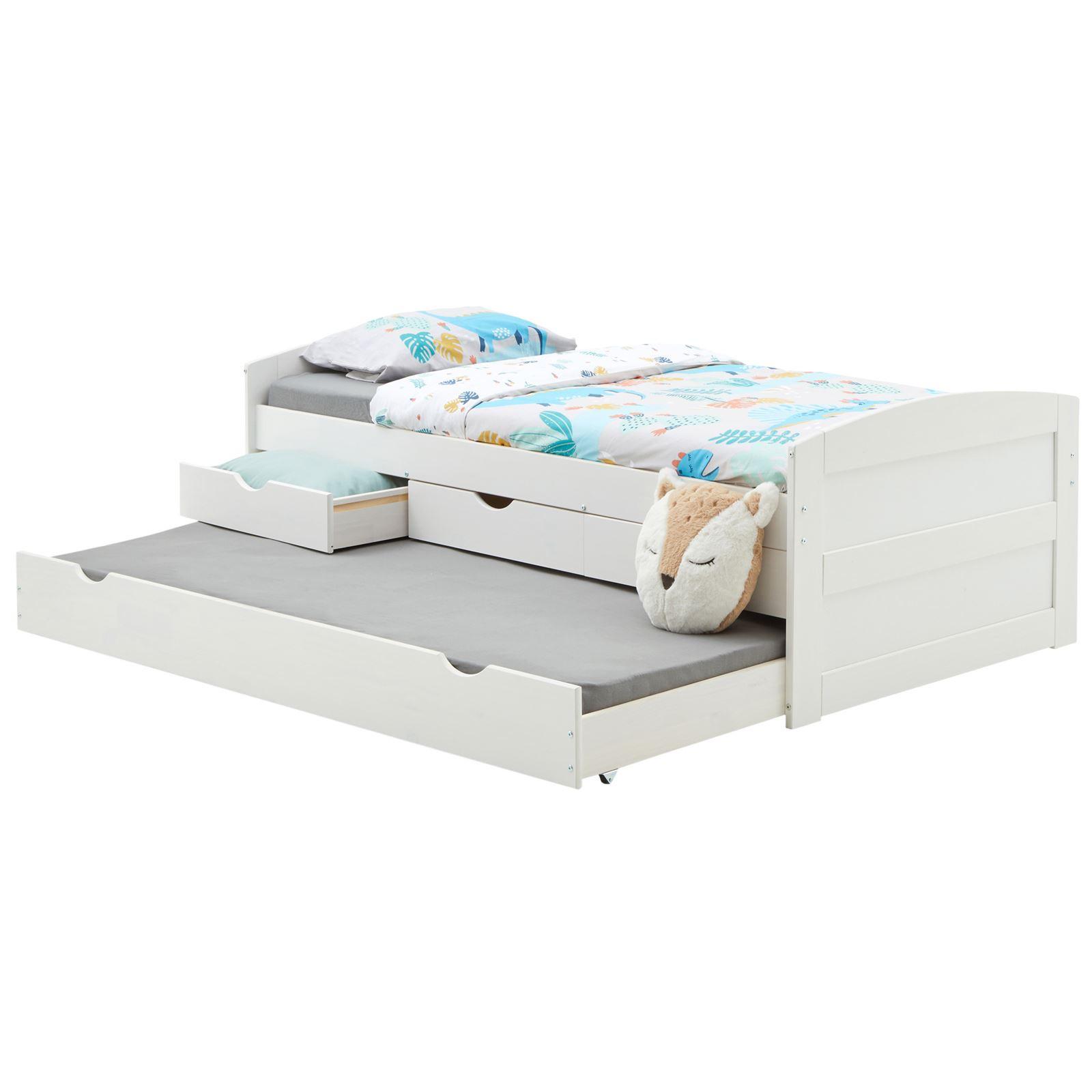 FUNKTIONSBETT JESSY 90x190 cm weiß - Weiß, Holz (98/63/194cm) - IDIMEX