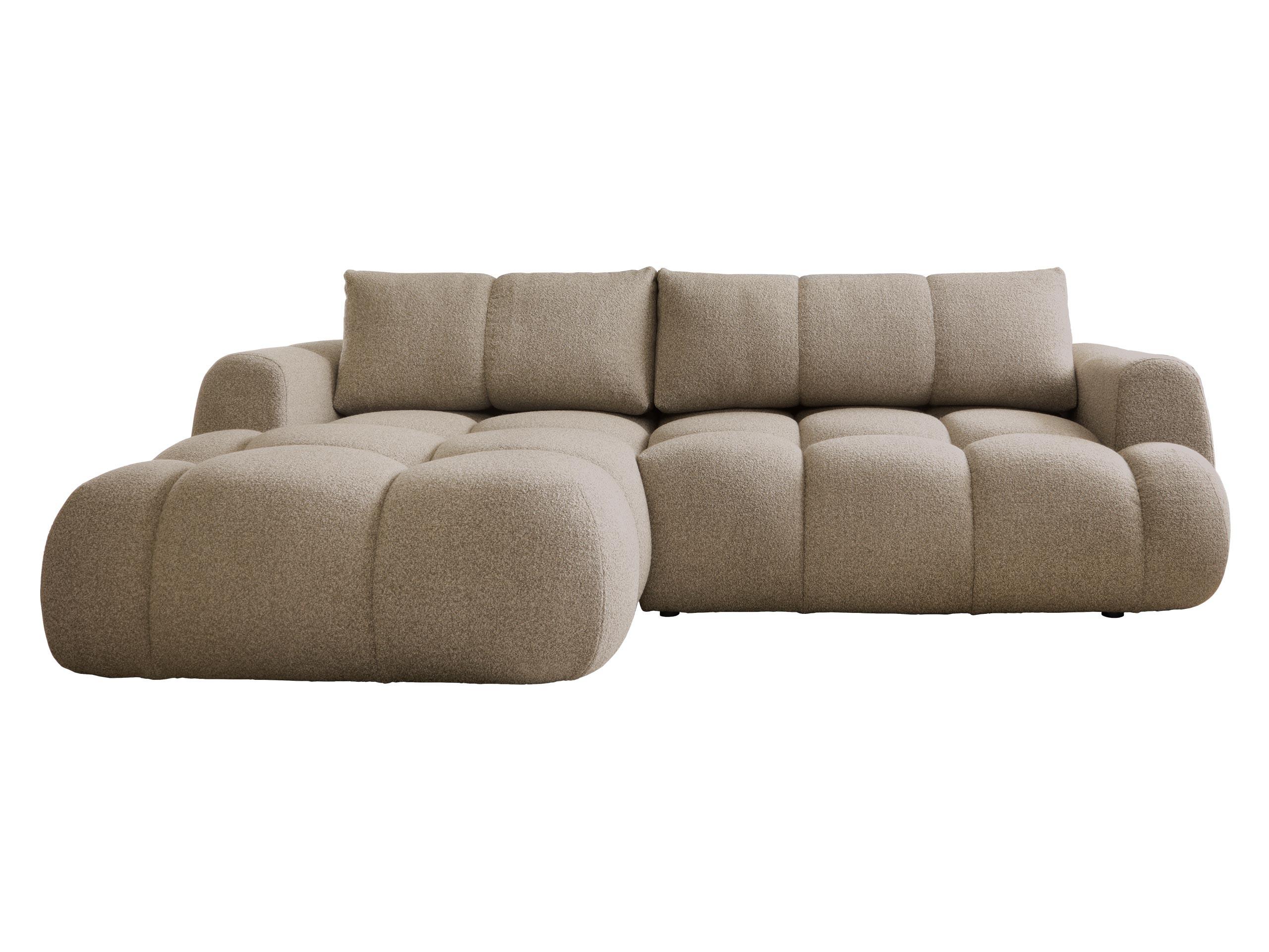 ECKSOFA Mitto, Seite: Links - Schwarz/Braun, Holz/Kunststoff (270/173cm) - MIRJAN24