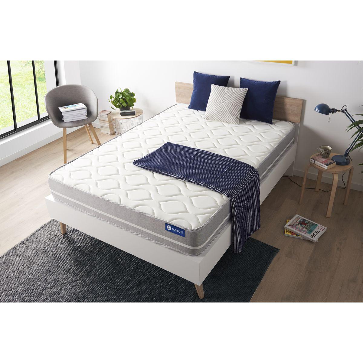 MATRATZE Actilatex touch Latex und Memory-Schaum 80 x 200 cm h1 - Weiß, Textil (80/200cm) - ACTISOM