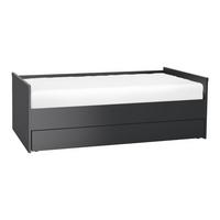 BOXBETT 90/200 Schwarz - Schwarz, Holzwerkstoff (90/200cm) - Petits-meubles