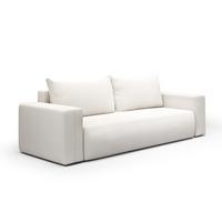SOFA Bliss 3 Sitzplätze Gebrochenes Weiß - Weiß, Holz (252/72/97cm) - Petits-meubles