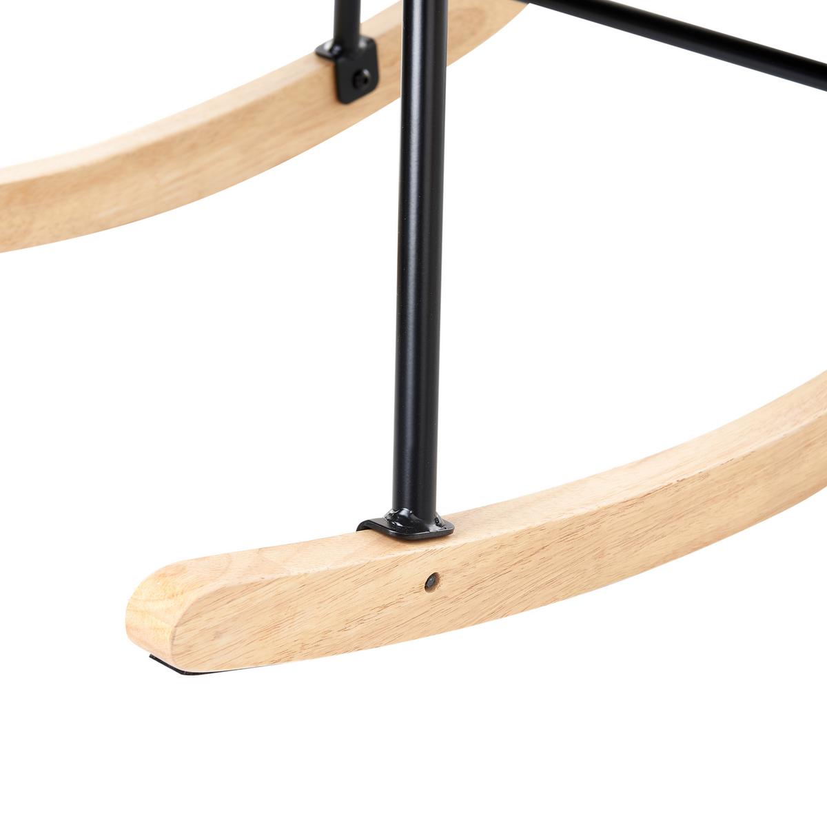 SCHAUKELSESSEL Cord Dunkelgrün Arset - Olivgrün, Textil (71/104/83cm) - Beliani