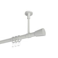 GARDINENSTANGE Sonette Sitra 320 cm (geteilt in 2 x 160 cm), 1-läufig, 20 mm Ø Weiß - Weiß, Metall (320cm) - INTERDECO