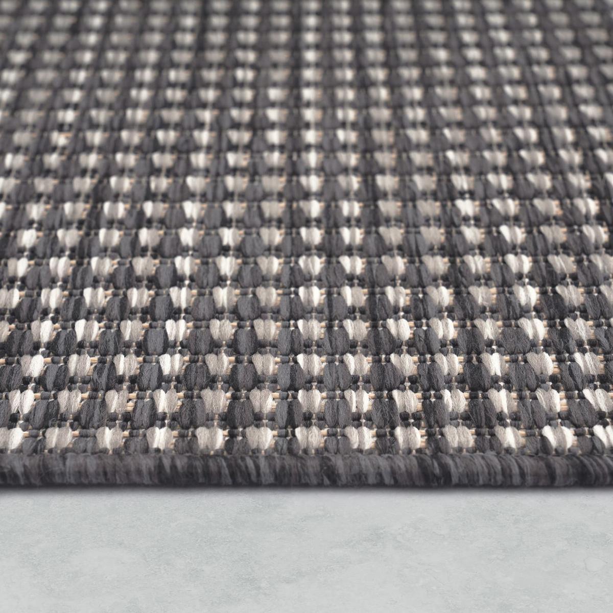 OUTDOORTEPPICH, in Naturoptik, Anthrazit, 80 x 150 cm - Anthrazit, Textil (150/80cm) - KADIMA DESIGN