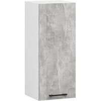 HÄNGESCHRANK Weiß, Beton 72/30/30 - Hellgrau/Weiß, Holzwerkstoff (30/72/30cm) - RAUMHIRSCH FURNITURE