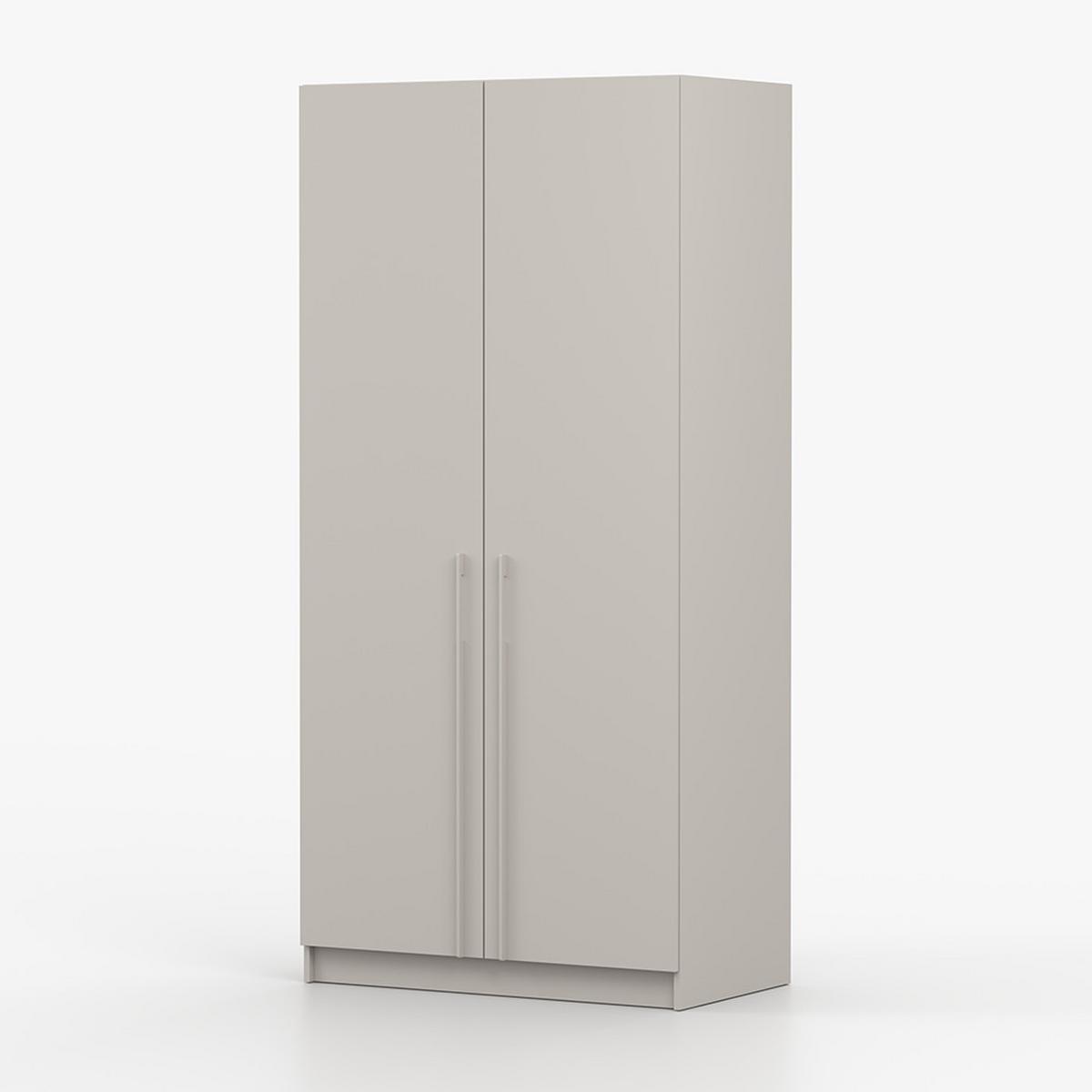 DREHTÜRENSCHRANK ROSA 2D 100/210/55, 2-türig, Kaschmir - Kaschmir, Holzwerkstoff (100/210/55cm) - imoebel24
