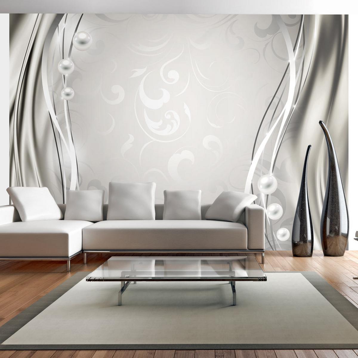 VLIESTAPETE 300/210 cm - Silberfarben/Grau, Textil (300/1cm) - KUNSTLOFT