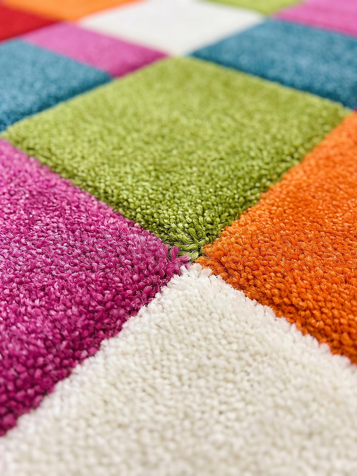 KINDERTEPPICH Kurzflor Patchwork CASOLA Polypropylen Mehrfarbig 120 x 170 cm - Multicolor, Textil (120/170cm) - KADIMA DESIGN