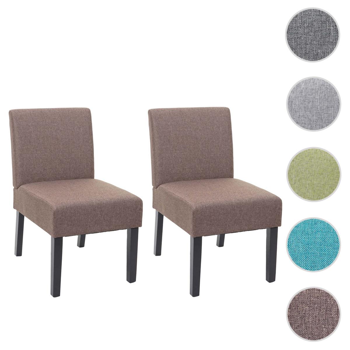 ESSZIMMERSTUHL Braun 2er-Set - Braun, Textil (48/84/64cm) - MCW