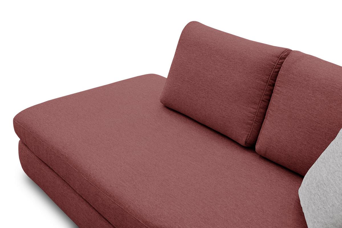ECKSOFA OTTO 5-Sitzer, bordeaux - Bordeaux, Holzwerkstoff/Textil (219/279cm) - Wozimo